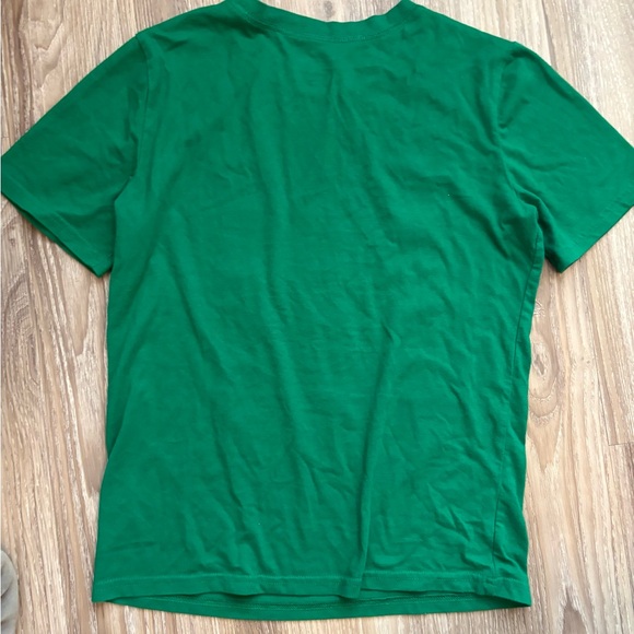 Green Kids 14/16 Shirt with Gingerbread Holiday Graphic Tee - Picture 3 of 3